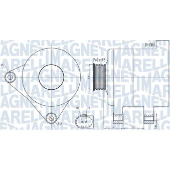 Alternateur MAGNETI MARELLI [063731986010]