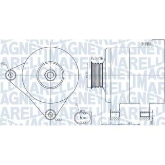 Alternateur MAGNETI MARELLI OEM 1458640