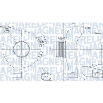 Alternateur MAGNETI MARELLI OEM 30659136