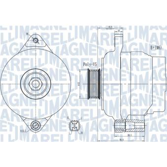 Alternateur MAGNETI MARELLI OEM A5TG0291