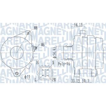 Alternateur MAGNETI MARELLI [063732027010]