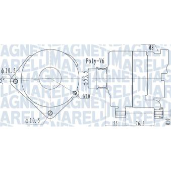 Alternateur MAGNETI MARELLI OEM 12317801173
