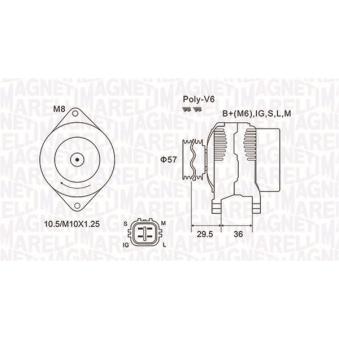 Alternateur MAGNETI MARELLI OEM 2706040020