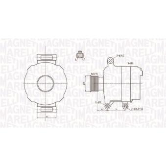 Alternateur MAGNETI MARELLI OEM A3TG0081