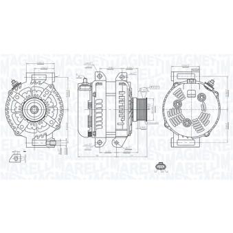 Alternateur MAGNETI MARELLI OEM 04801835AC