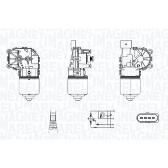 Moteur d'essuie-glace MAGNETI MARELLI [064350005010]