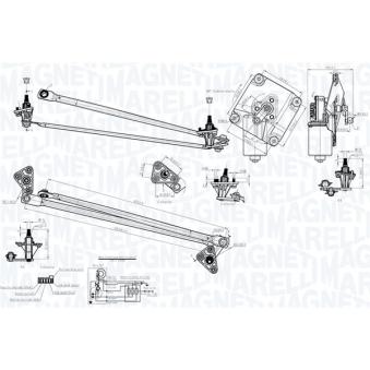 Système de nettoyage des vitres MAGNETI MARELLI OEM 30850294