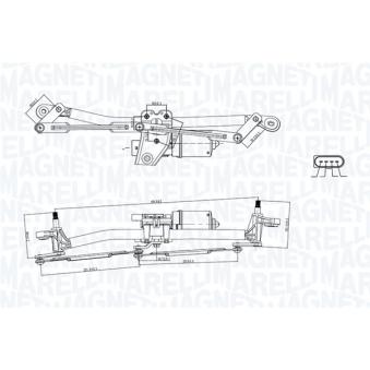 Système de nettoyage des vitres MAGNETI MARELLI OEM 46556570