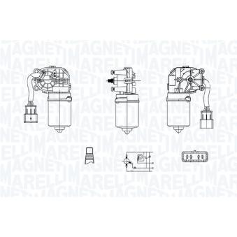 Moteur d'essuie-glace MAGNETI MARELLI 064375900010 pour CITROEN C5 3.0 V6 - 207cv