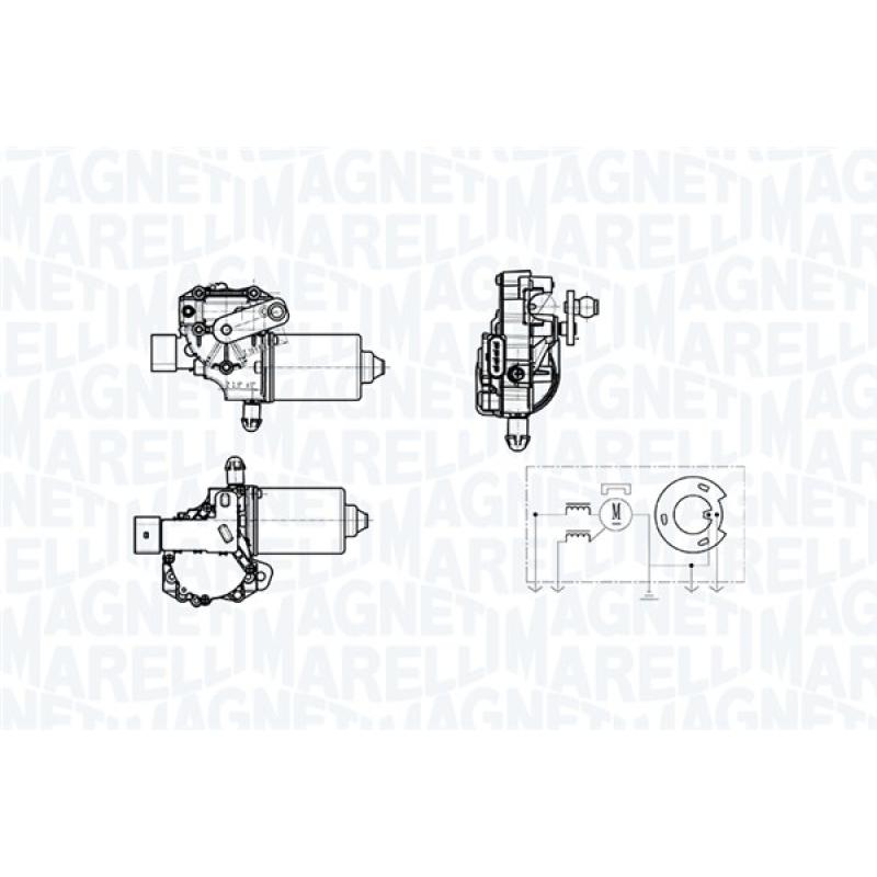 Moteur d'essuie-glace MAGNETI MARELLI 064378900010 - Visuel 1