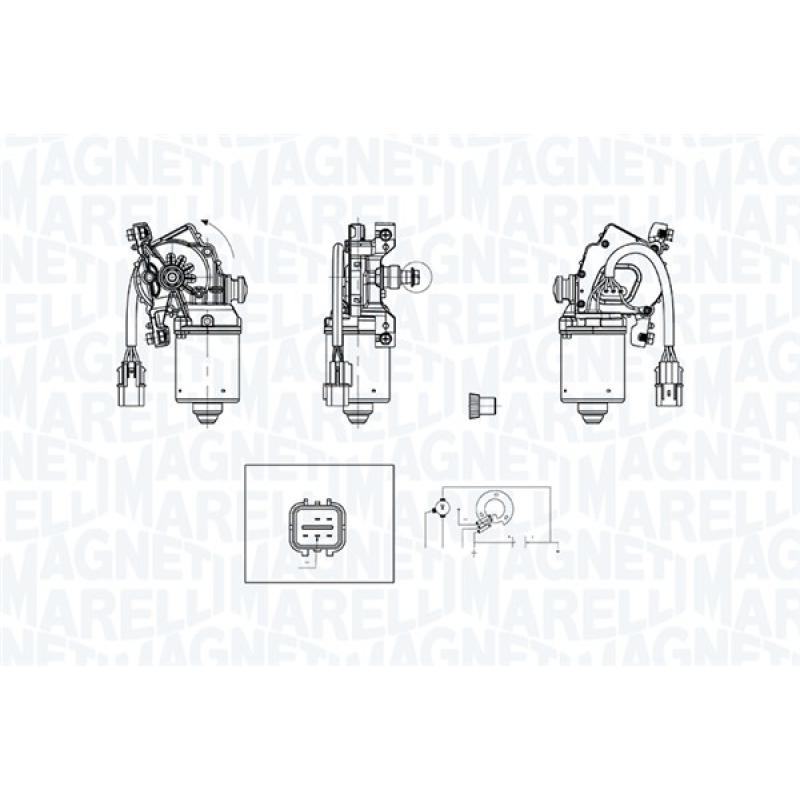 Moteur d'essuie-glace MAGNETI MARELLI 064379000010 - Visuel 1