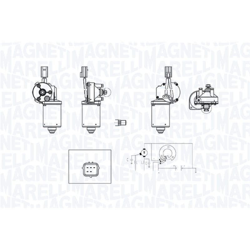 Moteur d'essuie-glace MAGNETI MARELLI 064379200010 - Visuel 1
