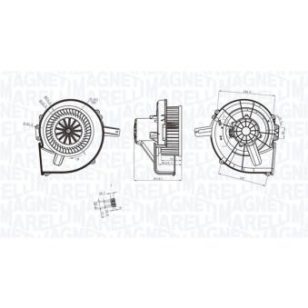 Pulseur d'air habitacle MAGNETI MARELLI 069412211010 pour TOYOTA TERCEL 1.2 - 64cv