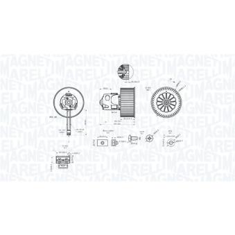 Pulseur d'air habitacle MAGNETI MARELLI [069412344010]