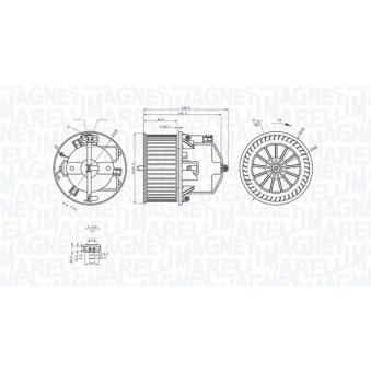 Pulseur d'air habitacle MAGNETI MARELLI OEM LR002630