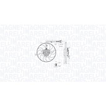 Ventilateur, refroidissement du moteur MAGNETI MARELLI OEM 6H0959455