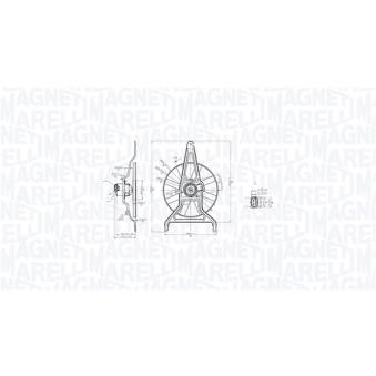 Ventilateur, refroidissement du moteur MAGNETI MARELLI [069422867010]