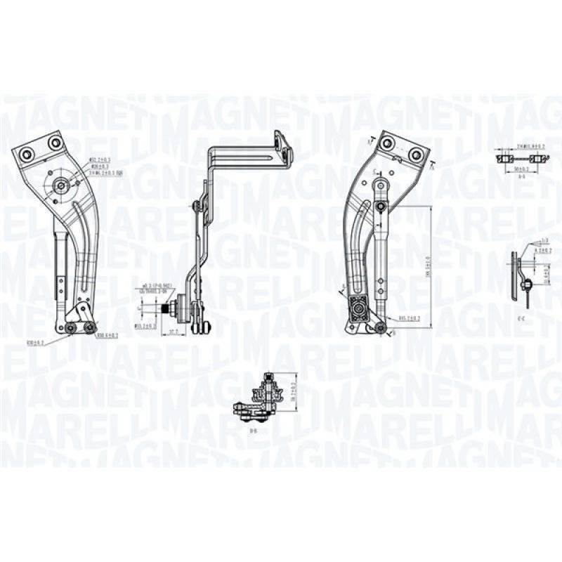 Tringlerie d'essuie-glace MAGNETI MARELLI 085570712010 - Visuel 1