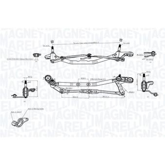 Tringlerie d'essuie-glace MAGNETI MARELLI OEM 8200268931