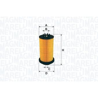 Filtre à carburant MAGNETI MARELLI 153071762484 pour NISSAN NAVARA 2.3 dCi 4x4 - 190cv