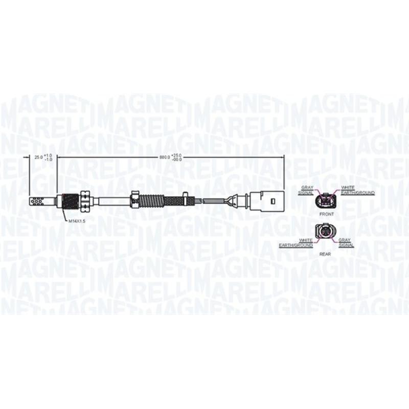 Capteur, température des gaz MAGNETI MARELLI 172000087010 - Visuel 1