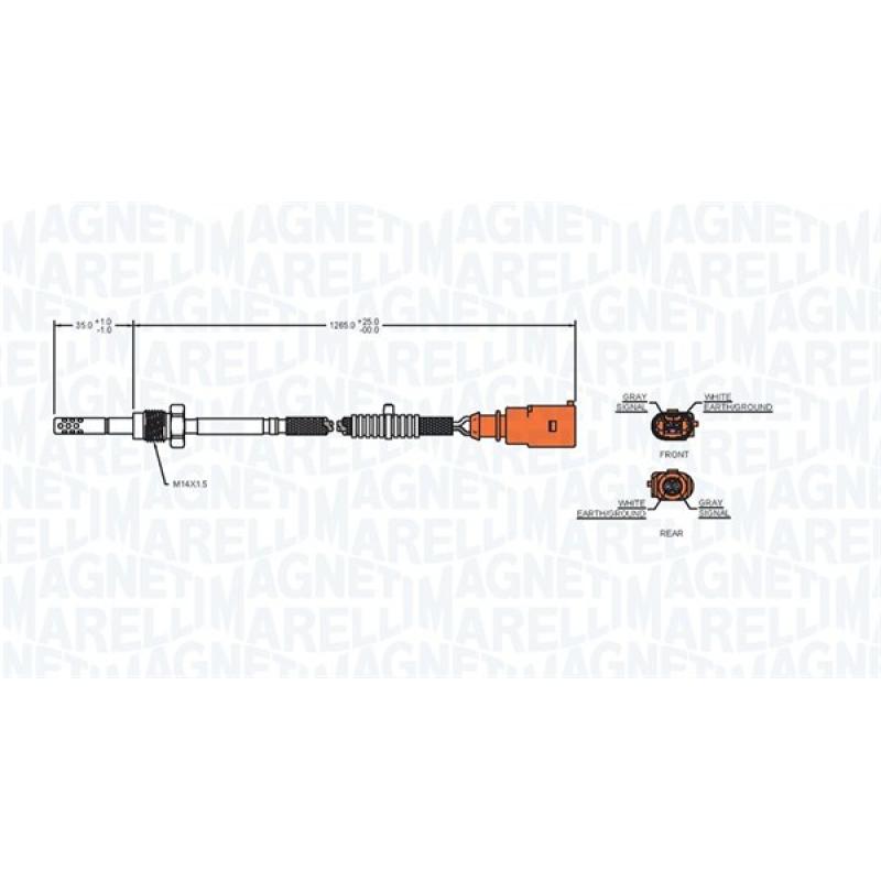 Capteur, température des gaz MAGNETI MARELLI 172000153010 - Visuel 1