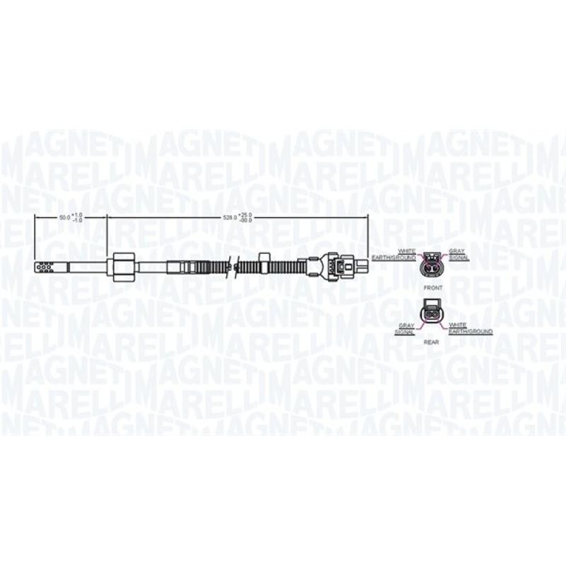Capteur, température des gaz MAGNETI MARELLI 172000155010 - Visuel 1