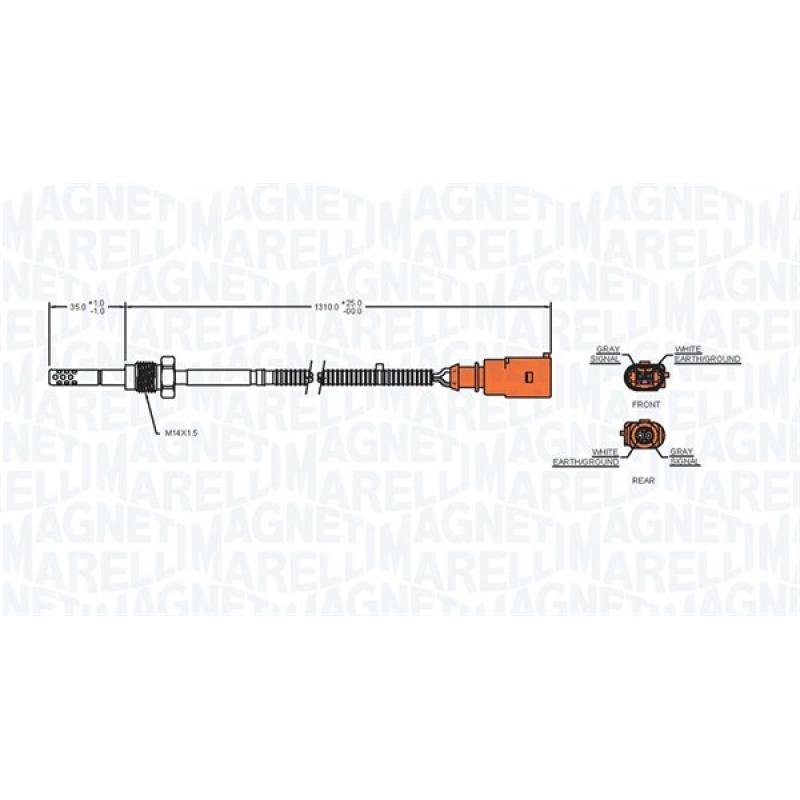Capteur, température des gaz MAGNETI MARELLI 172000157010 - Visuel 1