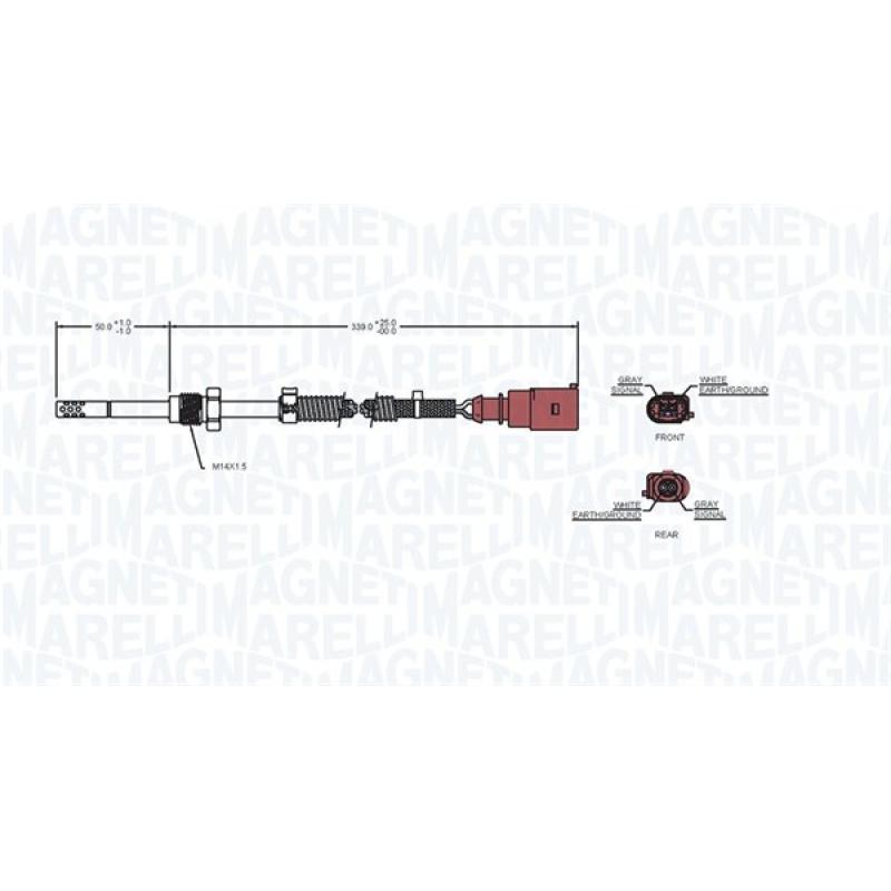 Capteur, température des gaz MAGNETI MARELLI 172000215010 - Visuel 1