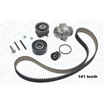 Pompe à eau + kit de courroie crantée MAGNETI MARELLI OEM MN980104 Pompe à eau + kit de courroie crantée MAGNETI MARELLI OEM MN980104