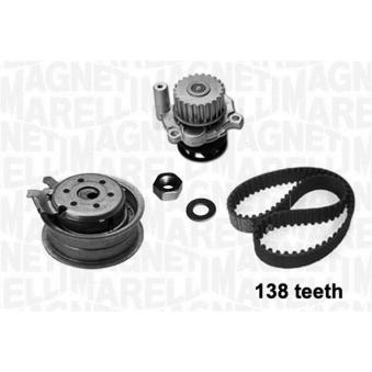 Pompe à eau + kit de courroie crantée MAGNETI MARELLI OEM 06A198119