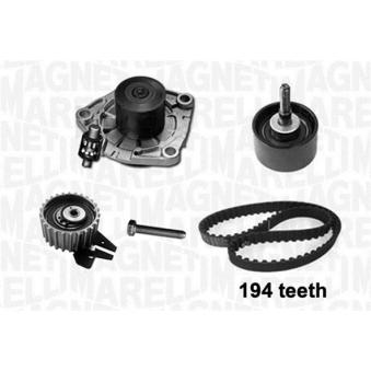 Pompe à eau + kit de courroie de distribution MAGNETI MARELLI 341404050001 pour FIAT DOBLO 1.6 D Multijet - 90cv