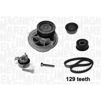 Pompe à eau + kit de courroie crantée MAGNETI MARELLI OEM 1334046