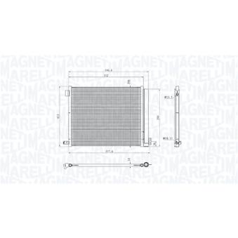 Condenseur, climatisation MAGNETI MARELLI [350203101400]