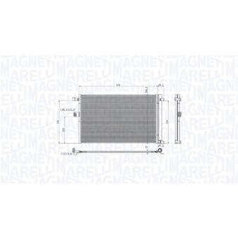 Condenseur, climatisation MAGNETI MARELLI 350203104900 pour BMW X4 xDrive 25 d - 231cv Condenseur, climatisation MAGNETI MARELLI 350203104900 pour BMW X4 xDrive 25 d - 231cv