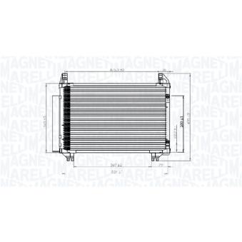 Condenseur, climatisation MAGNETI MARELLI [350203741000]