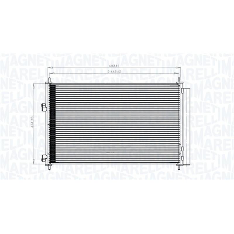 Condenseur, climatisation MAGNETI MARELLI 350203742000 - Visuel 1