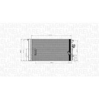 Condenseur, climatisation MAGNETI MARELLI [350203743000]