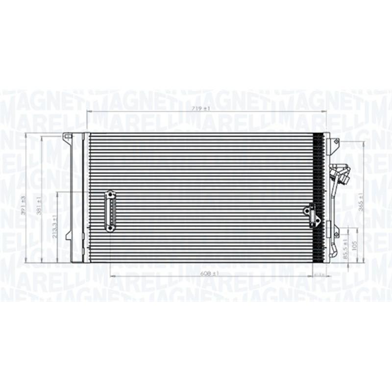 Condenseur, climatisation MAGNETI MARELLI 350203743000 - Visuel 1