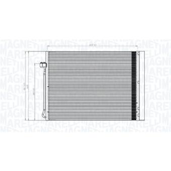 Condenseur, climatisation MAGNETI MARELLI 350203795000 pour BMW X6 xDrive 40 d - 306cv