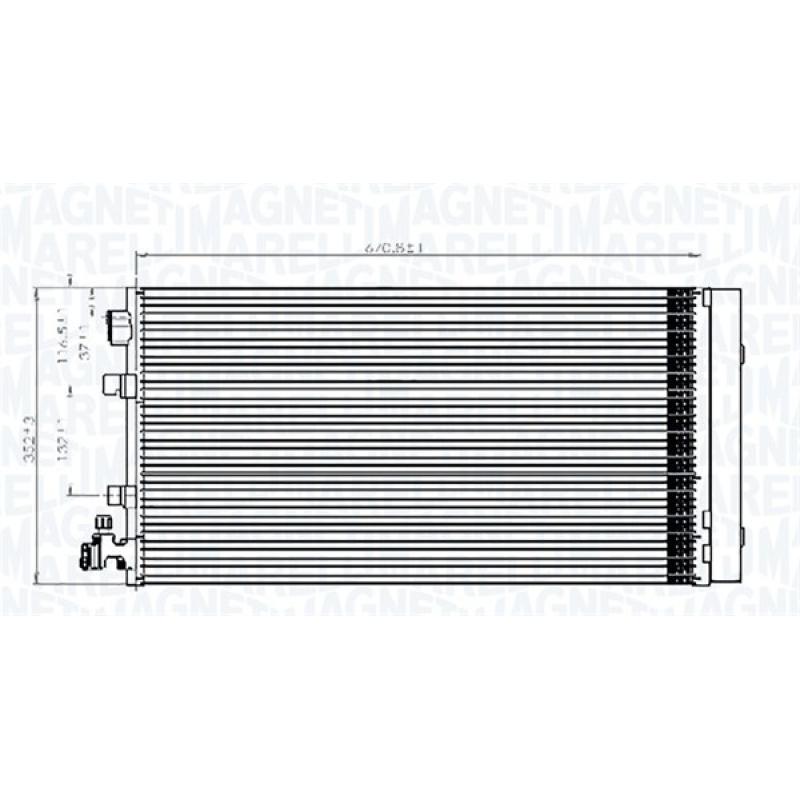 Condenseur, climatisation MAGNETI MARELLI 350203826000 - Visuel 1
