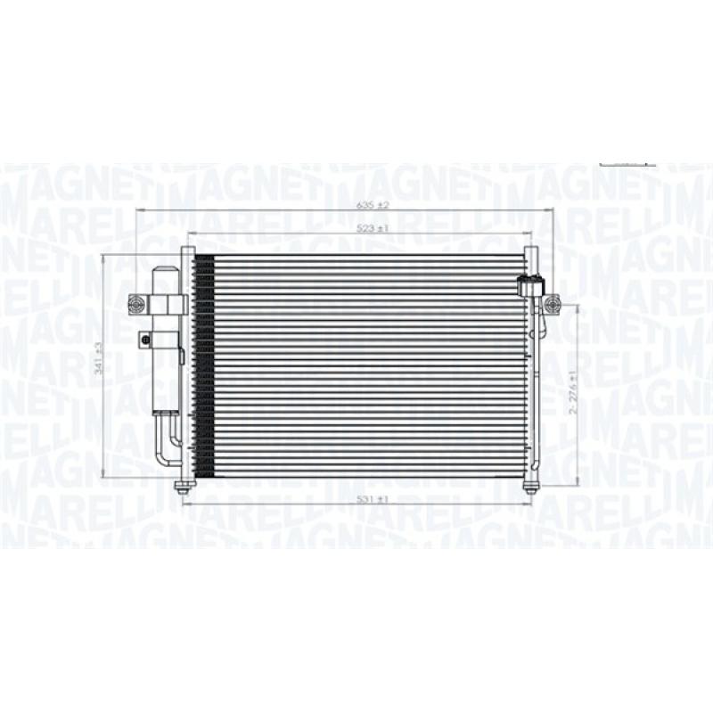Condenseur, climatisation MAGNETI MARELLI 350203846000 - Visuel 1