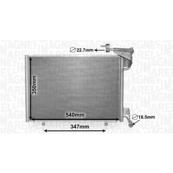 Condenseur, climatisation MAGNETI MARELLI [350203870000]