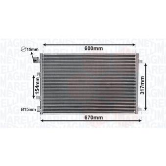 Condenseur, climatisation MAGNETI MARELLI OEM 92100JD00A Condenseur, climatisation MAGNETI MARELLI OEM 92100JD00A