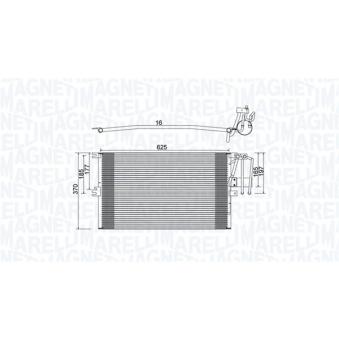 Condenseur, climatisation MAGNETI MARELLI OEM 52485120