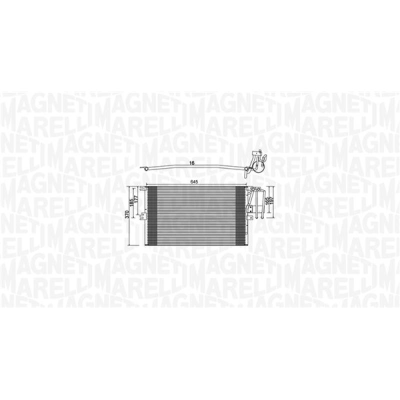 Condenseur, climatisation MAGNETI MARELLI 350203896000 - Visuel 1