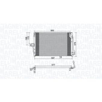 Condenseur, climatisation MAGNETI MARELLI 350203897000