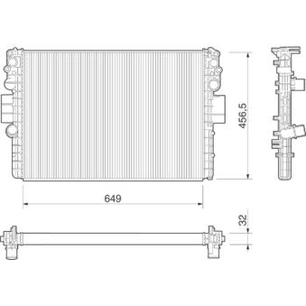 Radiateur, refroidissement du moteur MAGNETI MARELLI OEM 504045487