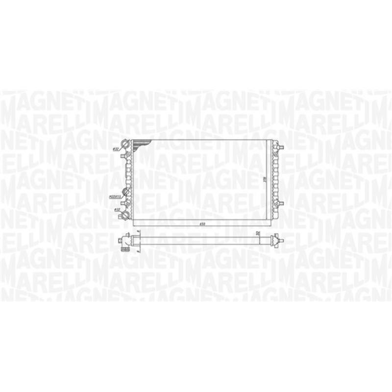 Radiateur, refroidissement du moteur MAGNETI MARELLI 350213105100 - Visuel 1