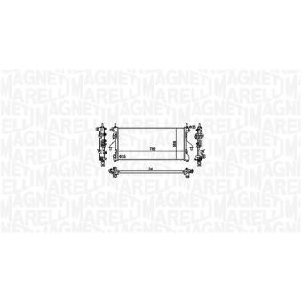 Radiateur, refroidissement du moteur MAGNETI MARELLI OEM 1349207080